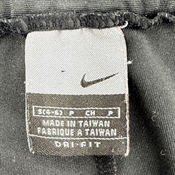 Nike Womens High Rise Black Dri-Fit Front Zip Pants Size 6 - Picture 6 of 6